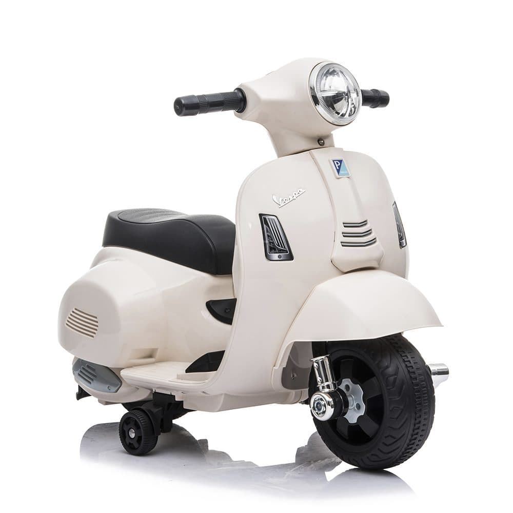 Mini Moto Vespa Eléctrica Blanca - Imagen 1