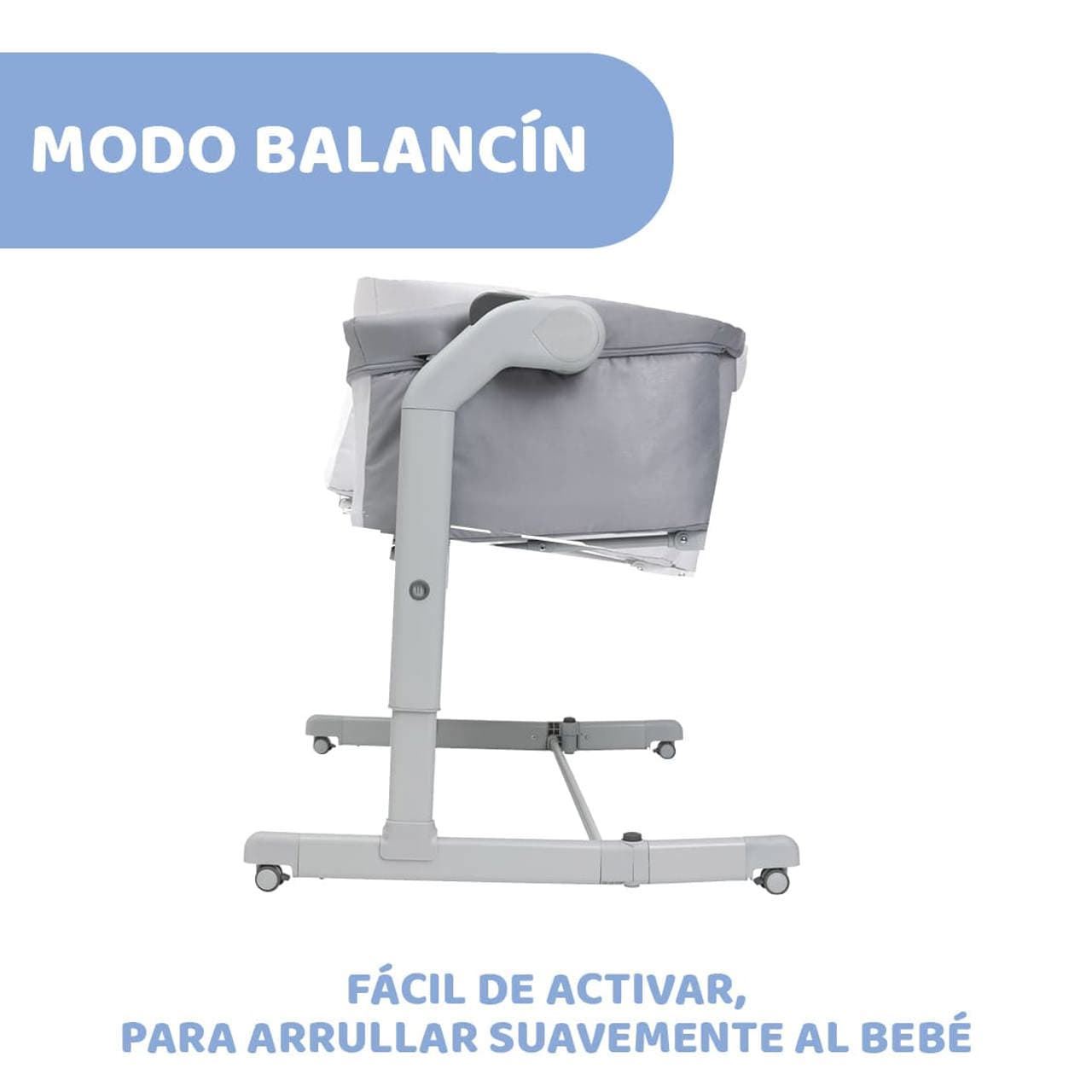 Minicuna Next2me Magic Evo Grey mist - Imagen 4