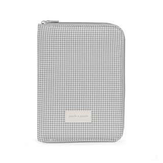 Portadocumentos Little Bloom Vichy Gris - Imagen 1