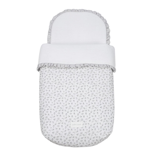 Saco Cuco Little Bloom Flor Gris - Imagen 1